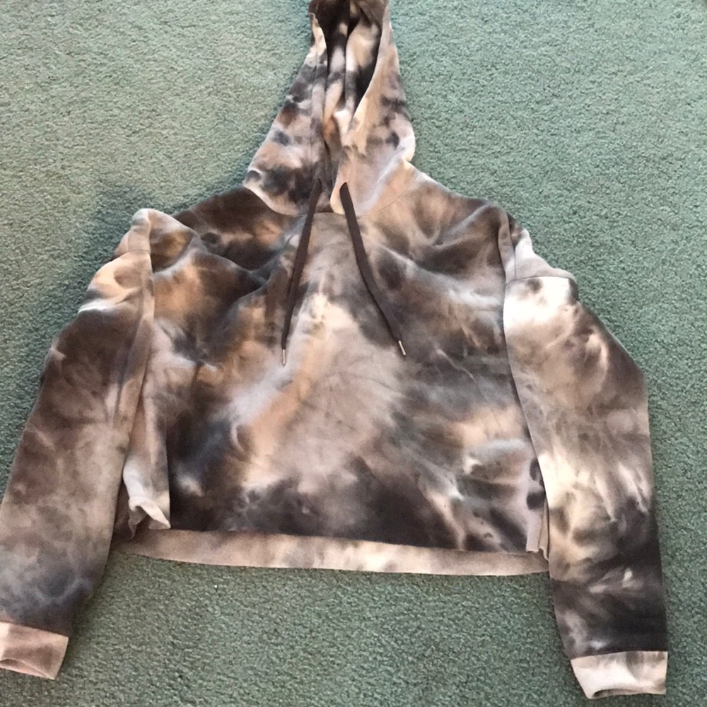 Rue 21 cropped hoodie tie die